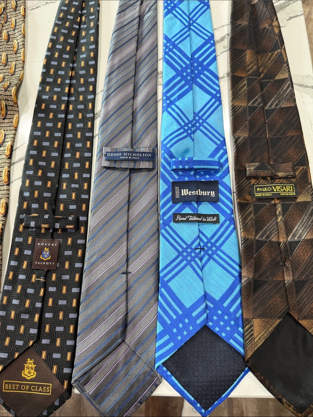 14 Men’s Ties Various Brands. Dion, Robert Talbert, Ferrel Reed, Ralph Lauren - Picture 4 of 10
